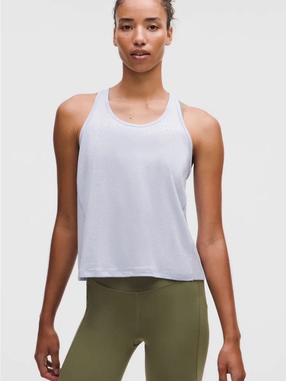 Lululemon Swiftly Mesh-Back Tank Size 8 Serene Blue